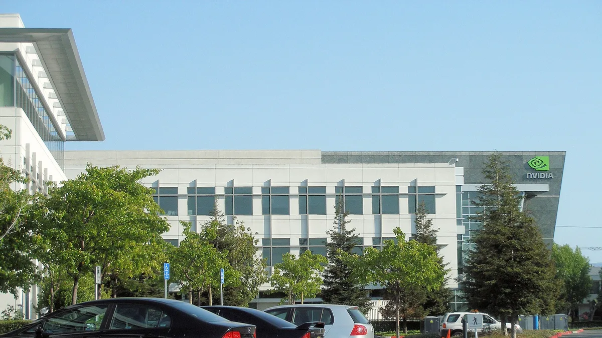 Nvidia's headquarters building in Santa Clara