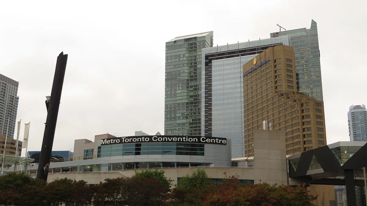 Downtown Toronto seen from street level