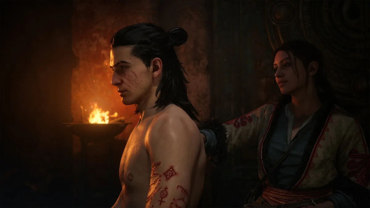 In-game screenshot from the The Blood of Dawnwalker store page