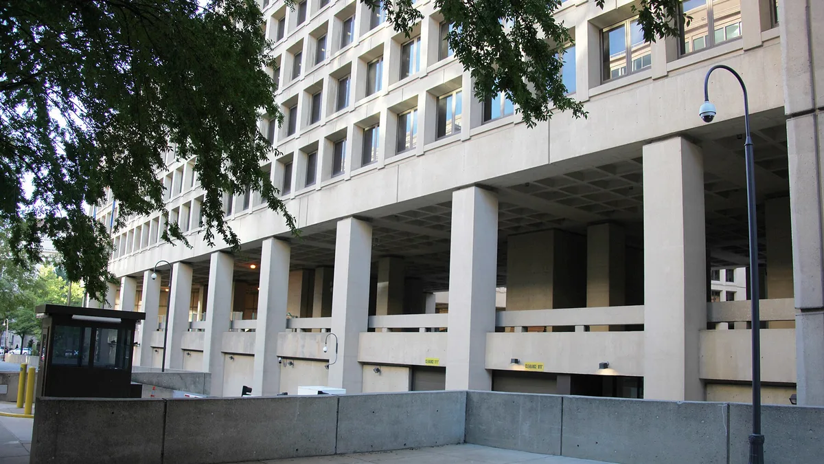 The FBI headquarters building in Washington